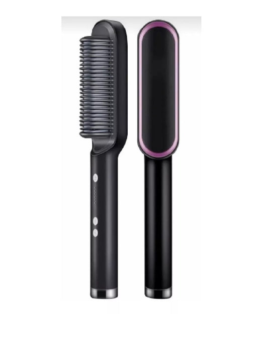 Cepillo Alisador Eléctrico Portátil Recargable para Cabello